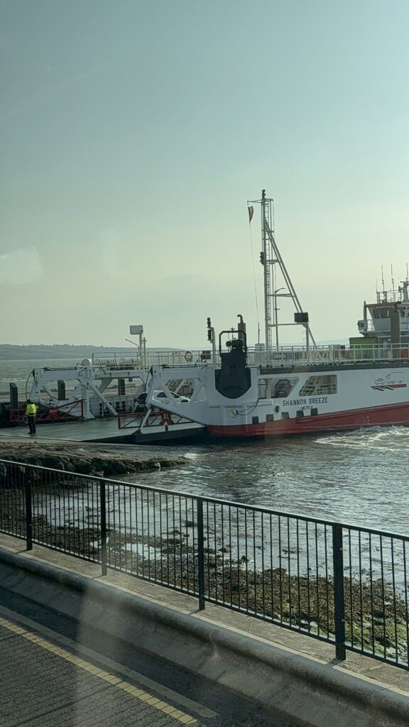 The ferry to cross the River Shannon in Ireland
