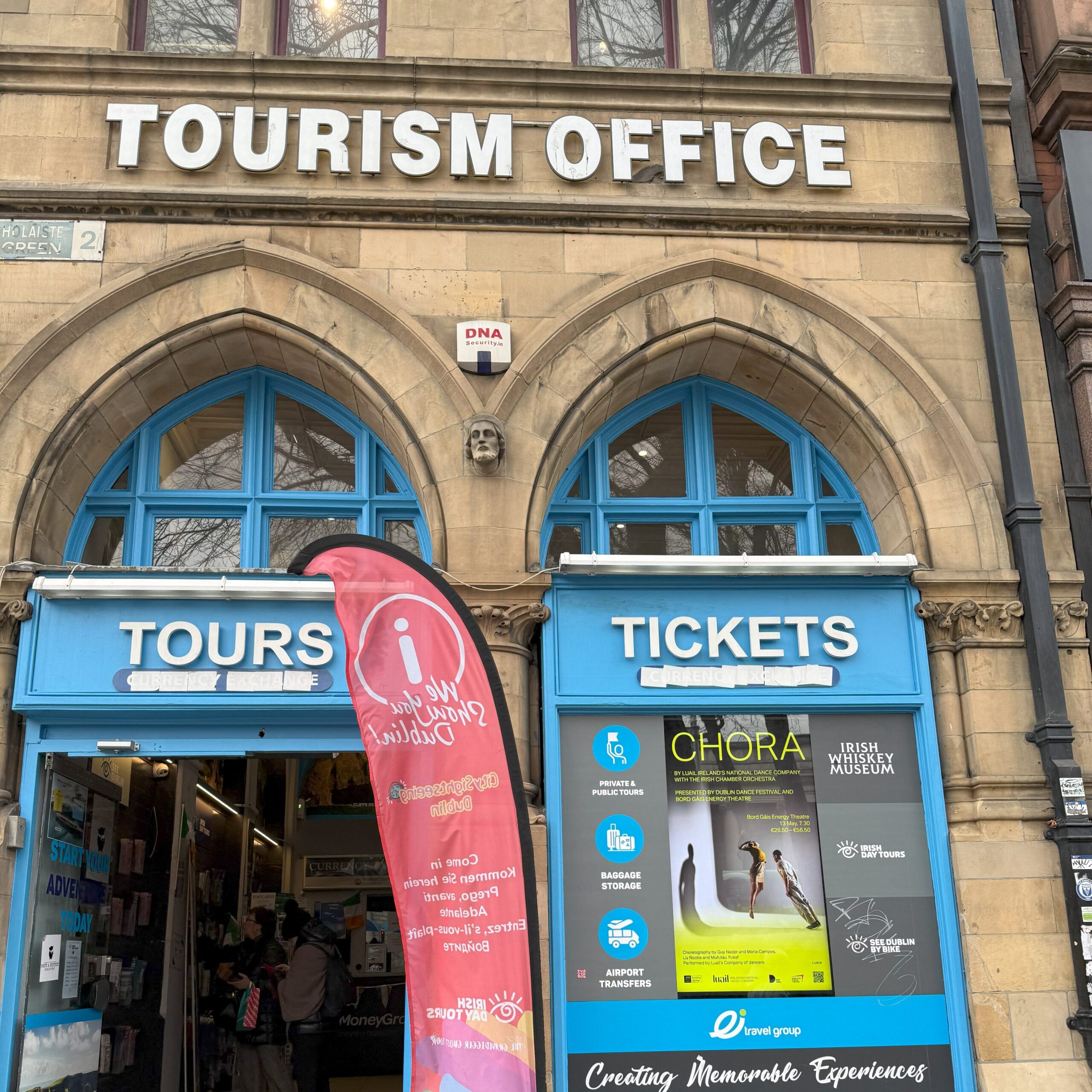 A tourism office on Grafton Street in Dublin Ireland.
